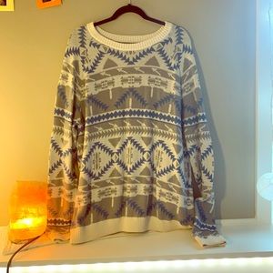 Cozy Aztec sweater Mossimo co.